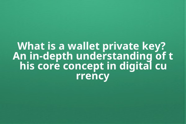 What is a wallet private key? An in-depth understanding of this core concept in digital currency