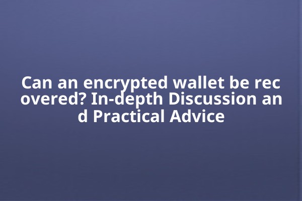 Can an encrypted wallet be recovered? In-depth Discussion and Practical Advice