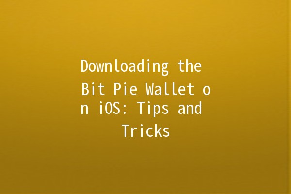 Downloading the Bit Pie Wallet on iOS: Tips and Tricks 🤑📱